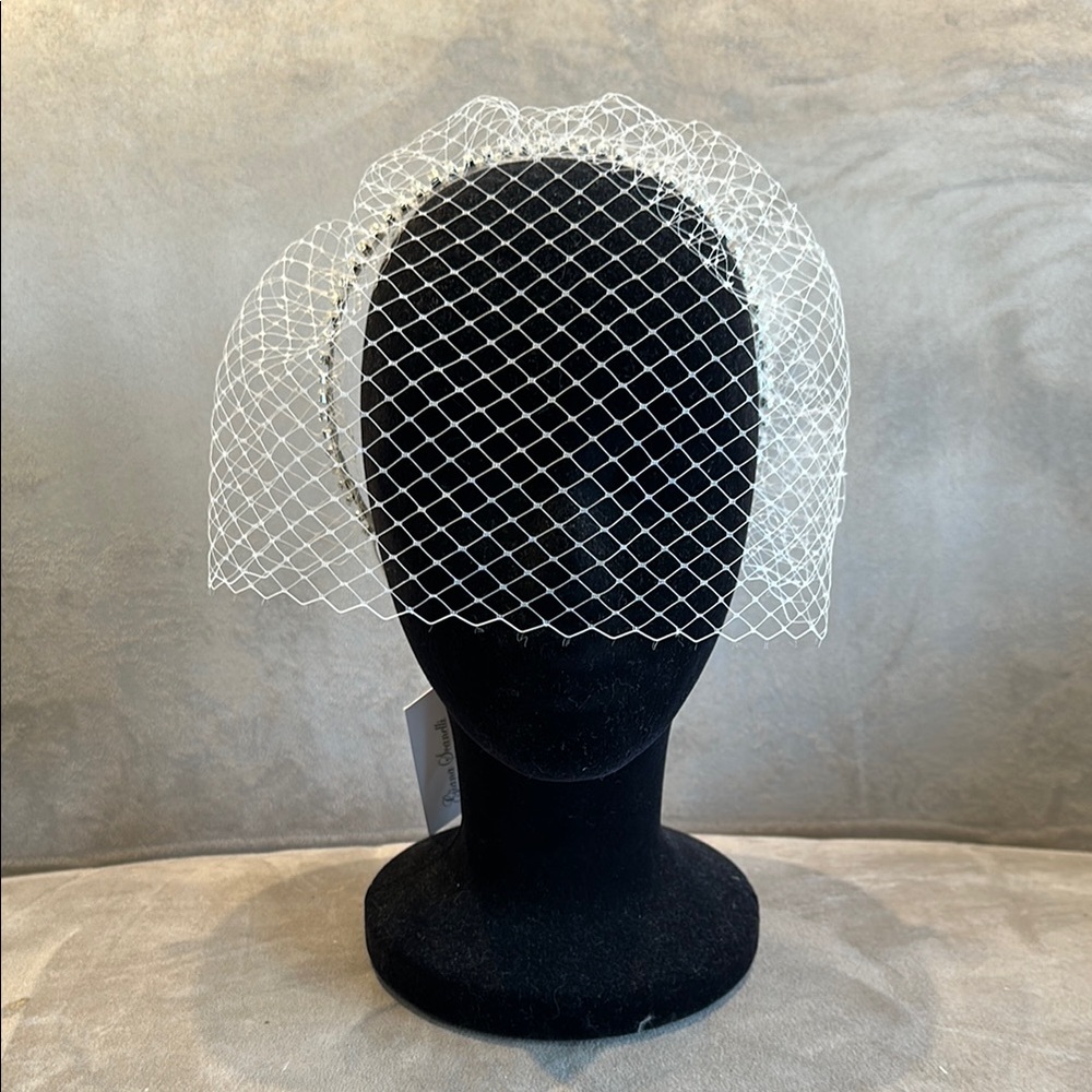 Elegant White Veil Headband